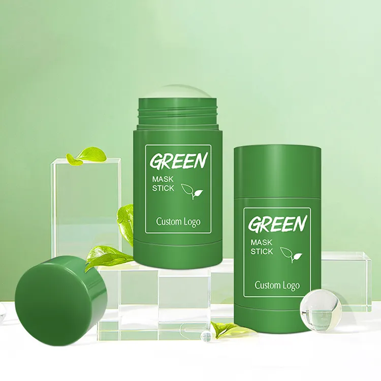 Dropshipping green detox face masks eco face maskss price exfoliating green tea solid mask stick for men