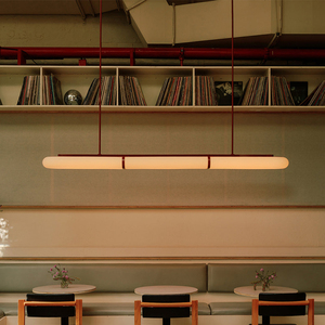 Lampadario in acrilico per ristorante nordico moderno unico design creativo caffè decorazioni lunghe lineari in acrilico - Product Image 2