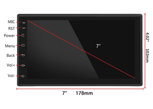 2DIN <span class=keywords><strong>7</strong></span> Inch Android Có Thể Thu Vào Màn Hình Cảm Ứng FM AM USB Âm Thanh Xe Hơi Đài Phát Thanh Stereo Video DVD Player - Product Image 3