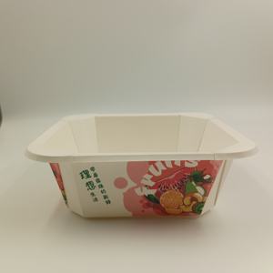 Boîte à emporter biodégradable, octogonale, carrée, rectangulaire, en kraft, pour salade, avec impression - Product Image 5