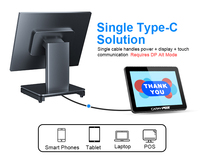 Écran tactile capacitif 9,7 pouces à 10 points de contact, solution USB Type-C unique, prix usine, pour affichage en magasin de détail