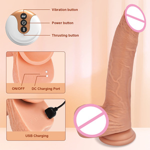 Silicone realistico <span class=keywords><strong>Dildo</strong></span> G Spot clitoride stimolazione anale telecomando automatico spinta <span class=keywords><strong>vibrante</strong></span> <span class=keywords><strong>Dildo</strong></span> realistico per le donne - Product Image 5