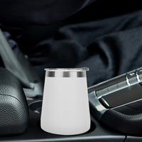 Gelas Tumbler Bentuk Telur Lucu dari Baja Tahan Karat Berlapis Ganda dengan Logo Kustom untuk Perjalanan, Kantor, Mobil.
