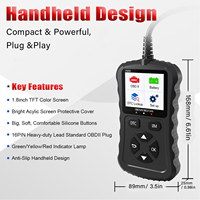 Escáner OBD2 V600 Negro, Lector de Códigos para Todos los Autos OBDII de 1996 en Adelante, Herramienta de Diagnóstico CAN con 1 Año de Garantía