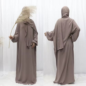 2026 Wholesale New Style Luxury <b>Mukena</b> Abaya Women 2pcs Muslim Prayer Dress With Hijab Dubai Modest Jilbab for Travel - Product Image 5