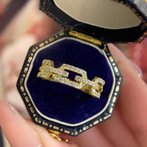 Anello di Diamanti Q616 in Oro Giallo, Taglio Brillante Rotondo, Colore H Naturale, Gioiello di Lusso da Donna per Uso Quotidiano - Product Image 2