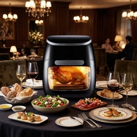 Friteuse à air numérique Tower T17076 Xpress Pro Combo 10-en-1 à circulation rapide d'air, minuterie 60 minutes, 11L, sans huile, 2000W