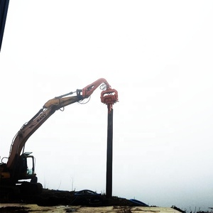 KN250 360 derajat rotasi frekuensi tinggi palu Vibro ekskavator hidrolik dipasang mesin pengeboran tumpukan - Product Image 6