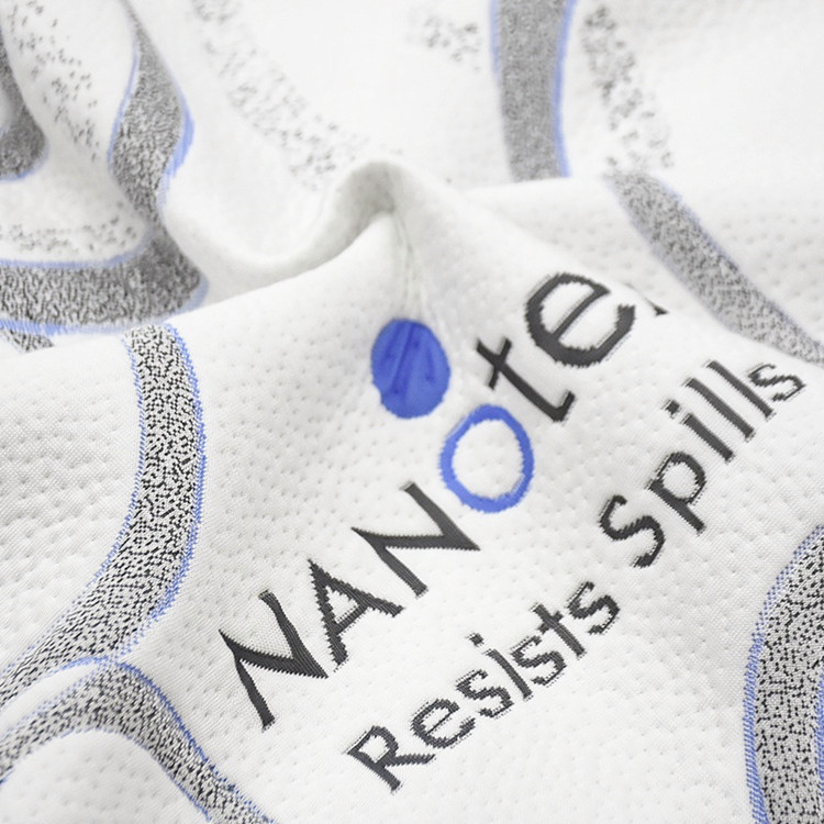 Водоотталкивающий и маслоотталкивающий наматрасник Nanotex устойчив к пролитиям, вискоза, полиэстер, жаккардовая трикотажная ткань