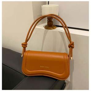 I-0610 Vente en gros Nouveau style Sacs à main rectangulaires tendance Couleur unie Sacs sous le bras Sac à bandoulière en cuir PU - Product Image 3