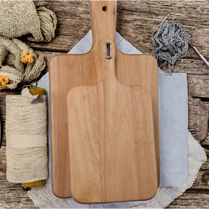 <span class=keywords><strong>Planche</strong></span> à pain en bois de hêtre <span class=keywords><strong>jaune</strong></span> JEEVES avec poignée, durable, épaisseur 1,5 cm, bloc à découper pour charcuterie - Product Image 3