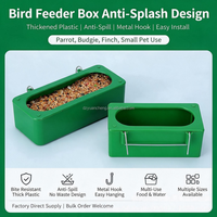 Mangeoire automatique pour pigeons en plastique, mangeoire pour oiseaux en cage, bol pour oiseaux