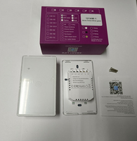 Interrupteur mural intelligent tactile Wi-Fi Tuya 110 V/220 V avec fil neutre ou sans fil neutre, 1/2/3/4 gangs, compatible RF433