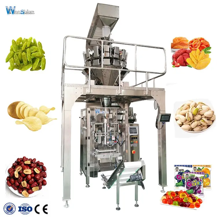 Imballaggio automatico della macchina dell'alimento di Fronzen delle patatine fritte della Banana della piantaggine dello spuntino 1000g 5000g