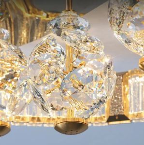 Lámparas de techo LED de cristal redondas modernas para el hogar, oficina, comedor, dormitorio, Villa, Hotel, con cubierta de hierro acrílico IP44 y base de metal - Product Image 2