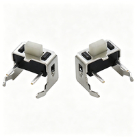 Interrupteur Tactile 3*6*4.3mm à 2 Broches, à Montage Traversant, Actionné Latéralement avec Support de Fixation, Mini Bouton Poussoir DIP