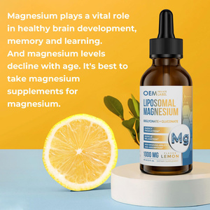 Gouttes de magnésium liposomal de haute résistance Le <span class=keywords><strong>bisglycinate</strong></span> de magnésium soutient l'aide au sommeil Soulagement du stress Gouttes liquides de magnésium 60ML - Product Image 5