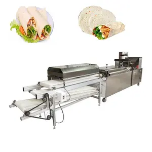 Volautomatische Mexicaanse Tortilla Making Machine Meel Tortilla Maker Roti Chapati Pannenkoek Making Machine Pita Brood Maker Prijs