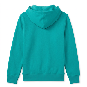 Sweat-shirt à capuche surdimensionné pour homme, 100% coton, doublé en polaire, uni, avec poche, logo personnalisé, vêtements décontractés d'hiver - Product Image 2