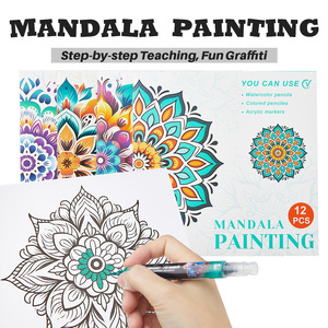 Set di Libri <span class=keywords><strong>da</strong></span> <span class=keywords><strong>Colorare</strong></span> Mandala Personalizzati all'Ingrosso, Pagine Stampabili <span class=keywords><strong>per</strong></span> <span class=keywords><strong>Adulti</strong></span> - Product Image 6