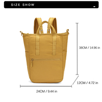 Nueva Mochila Escolar Unisex Impermeable y Antirrobo con Material Principal de Nailon y Forro de Poliéster para Estudiantes y Hombres, para Uso con Laptop