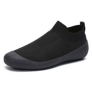Breathable Sock <strong>Trainers</strong> Shoes for <strong>Men</strong> and Women Soft Sole Black Color <strong>Slip</strong> <strong>on</strong> <strong>Trainers</strong> Sneakers Footwear - Product Image 1