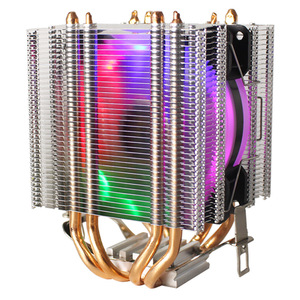 Nhà máy cung cấp trực tiếp RGB Máy tính để bàn CPU Quạt làm mát 1366 4 ống đồng câm 775amd1155 trường hợp máy tính Air Loại LED Các tính năng - Product Image 3