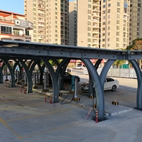Structure en acier ZAM/HDG pour carport solaire avec garantie de performance de 25 ans pour le stationnement résidentiel