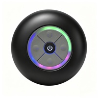 Haut-parleur portable de style moderne, modèle exclusif, avec lumière LED RGB, ventouse, son BT 5.0, connexion sans fil pour salle de bain et douche