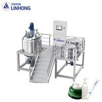 Mélangeur émulsifiant sous vide automatique LINHONG pour crèmes cosmétiques, lotions corporelles, production de crèmes, produits chimiques et alimentaires