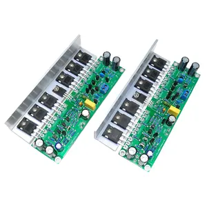 2pcs Stereo A50 MOSFET Amplifier Board 2-Channel AMP 50W IRFP140 IRFP9140 Class A Assembled With Aluminum Angle