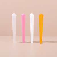 Tube d'emballage en plastique transparent de 120 mm avec fermeture à clapet et ouverture par pression pour produits de taille King Size