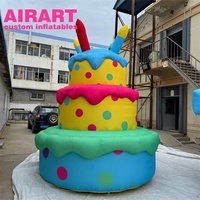 Aufblasbare Werbeplakatidee für Dessertläden: großer Kuchenballon, aufblasbarer Cupcake für die Dekoration von Food Festivals