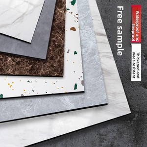 Sol en PVC moderne gris glacé 600x600*1mm pour salon, auto-adhésif, vente en gros, revêtement de sol en plastique épais - Product Image 3