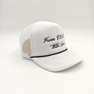 Casquette de baseball unisexe en tissu de coton personnalisé, ajustée, pour le sport et la course, style 'Dad Hat', 5 panneaux, motif chevrons, broderie 3D, pour la plage et la protection solaire, type 'Trucker' - Product Image 6