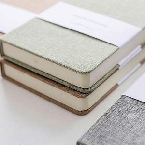 Premium Quality <b>A5</b> Luxury Linen Hardcover Notebook Planner Journal Agenda Diary <b>Notepad</b> Printed Sheets Customized Color - Product Image 5
