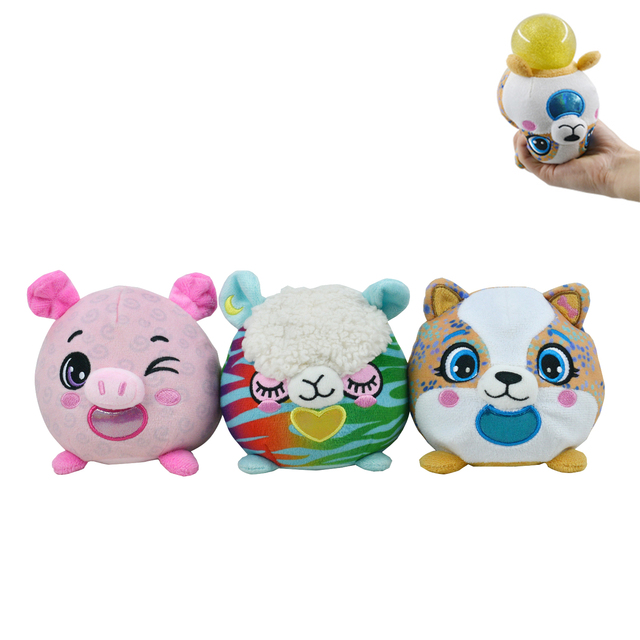 Stress Balls Cute Animal Squishy Toys Stress Relief Sensory Toys Squishie Squeeze Toy Christmas Party Decorative Pillow