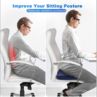 Coussin de siège de voiture en mousse à mémoire de forme le moins cher pour un usage domestique coussin de siège Coccyx coccyx soulagement de la douleur coussin de chaise dos