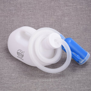 Urinoir portable de 1000 ml de forme ovale pour hommes et femmes, utilisation en voiture - Product Image 1