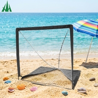 But de lacrosse portable et pliable sur mesure OEM/ODM 6x6ft/4x4ft avec filet d'entraînement en polyester, structure en acier et sac de transport Xinghai
