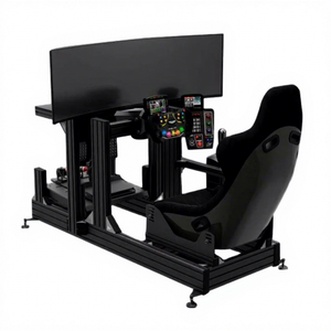 Professional All-aluminum Steering Wheel Driving Chair Seat Bracket Pedals Game Machine Racing - Product Image 1