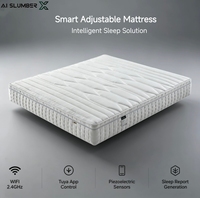 Matelas intelligent AISLUMBERX AI avec massage par airbag, surveillance du sommeil, fermeté réglable, design convertible pour chambre, maison intelligente, hôtel