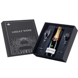Cajas de Embalaje de Cartón <span class=keywords><strong>Negro</strong></span> de Lujo Personalizadas para Botellas de Whisky y <span class=keywords><strong>Vodka</strong></span>, con Relieve, Caja de Regalo de Papel Hecha a Mano - Product Image 3