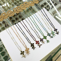 Colliers pour femmes en pierres naturelles de haute qualité, design tendance 2026, pendentif fleur en pierre naturelle, perles de cristal, améthyste, pierre de soleil