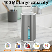 ST-03 Nouveau design Distributeur automatique de savon 400 ml 4 niveaux réglables Affichage LED Fenêtre de niveau visible Certifié CE FCC
