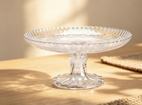 Plateau de rangement transparent créatif en verre, plateau à beurre domestique, boîte à beurre, plateau anti-poussière