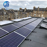 Système de fixation solaire sécurisé pour toiture, structure photovoltaïque étanche pour toit, conception de support en Zn-Mg-Al pour usage domestique et commercial