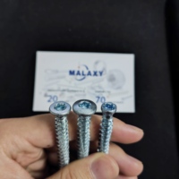 Tornillos para Concreto MALAXY, Tornillos de Cabeza Plana con Punta Torx, Tornillos para Concreto Zincados, Tornillos Avellanados de Estrella, Pernos Largos