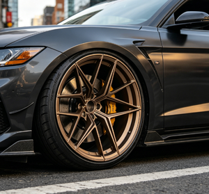 Jantes sport concaves en aluminium forgé de 18 pouces 5x114.3 ET40 Bronze mat pour Nissan Hyundai Kia - Product Image 1