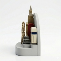Aimant de réfrigérateur en résine 3D, sculpture artistique peinte à la main, souvenir de la Tour et du Big Ben de Londres, décoration personnalisée pour la maison, tourisme urbain